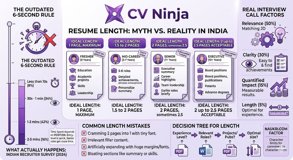 One-Page or Two-Page Resume? What Indian Recruiters Actually Think