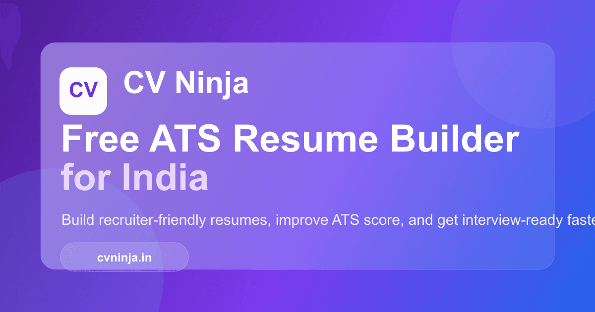 Best Resume Builder for Freshers 2026 | No Experience? No Problem | CV ...